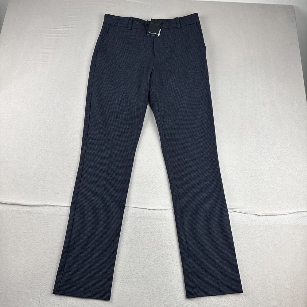 New! Mizzen + Main Watson Chino Pants Navy Gun Check 30*32 ($168) Office